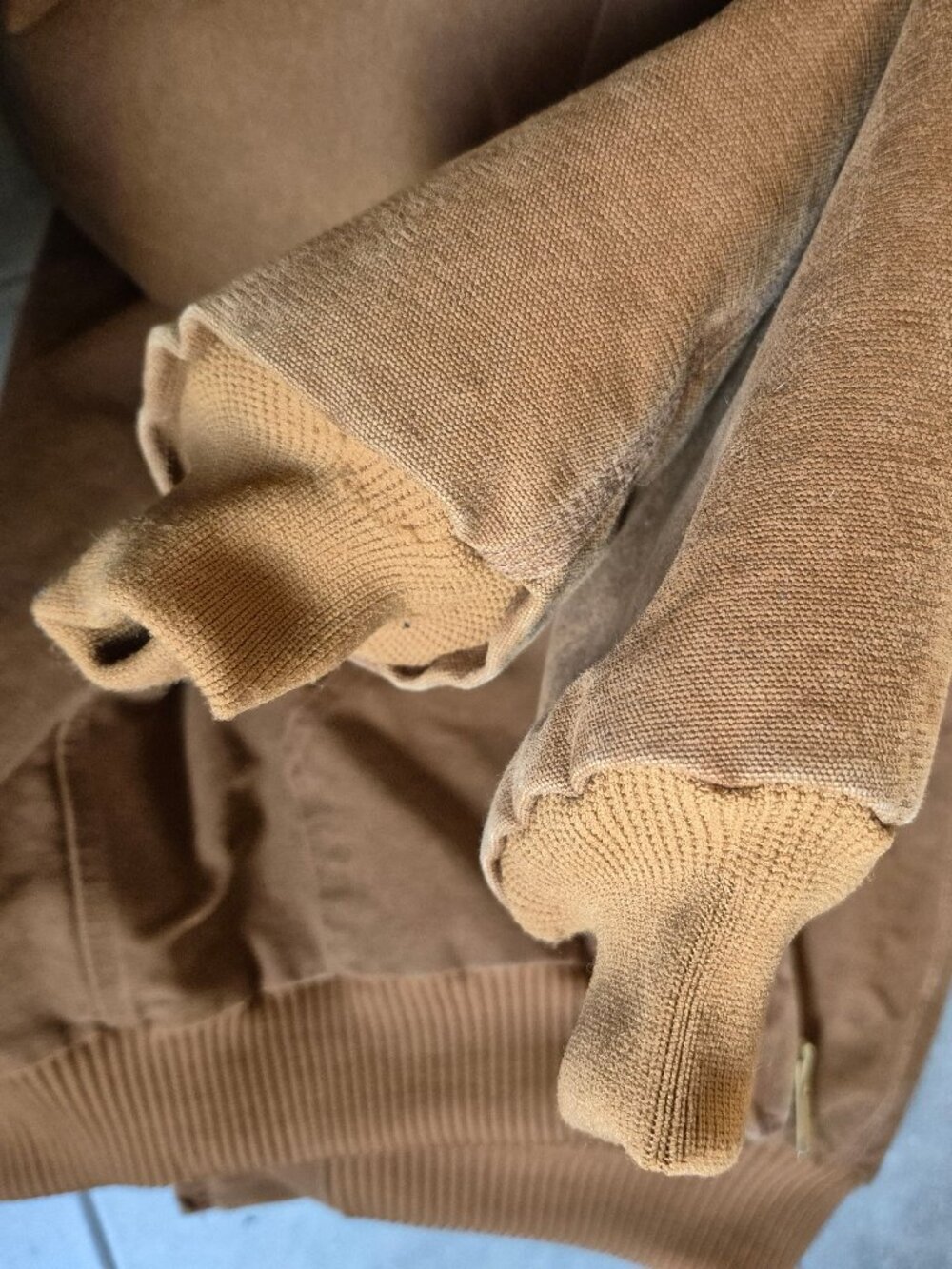 Men's Carhartt J130 Sandstone Cotton Duck Active Jacket Large Tall - Picture 13 of 14